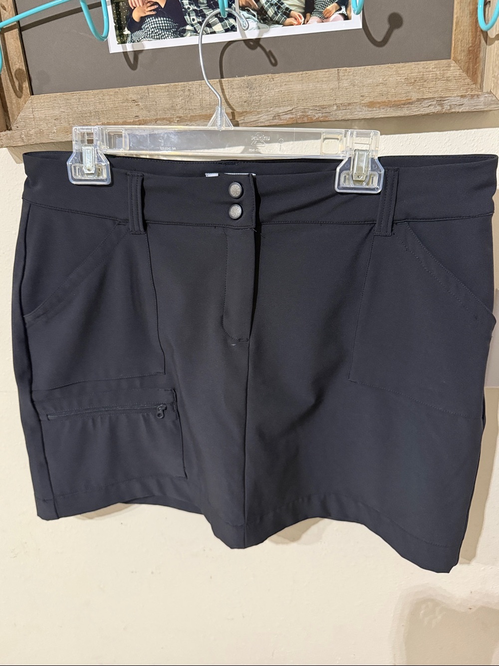 World Wide Sportsman Black Performance Cargo Skort